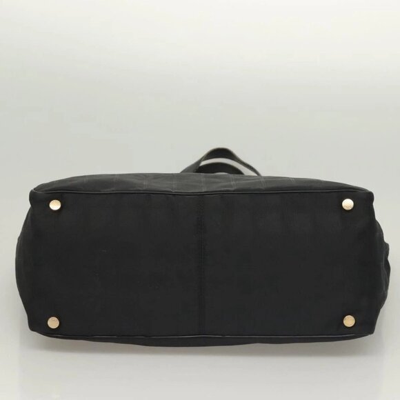 CHANEL New Travel Line Tote Bag Nylon Black gold CC Auth 131937 - Picture 5 of 16